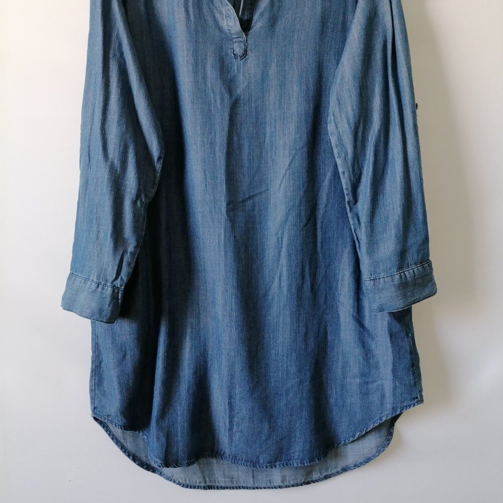 Velvet Heart Denim Blue High-Low Shirt Dress - Picture 3 of 8